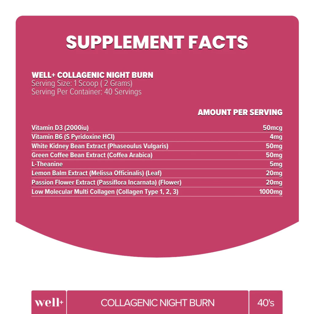 Well+ Collagenic Night Burn